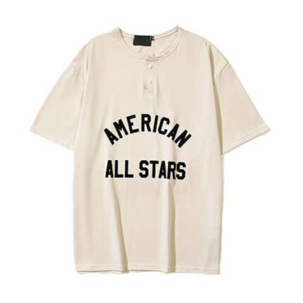 FEAR OF GOD All Star Henley Tee Beige