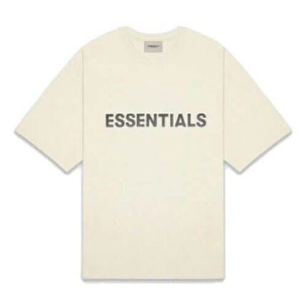Fear of God Essentials Boxy T-Shirt Applique Logo Buttercream
