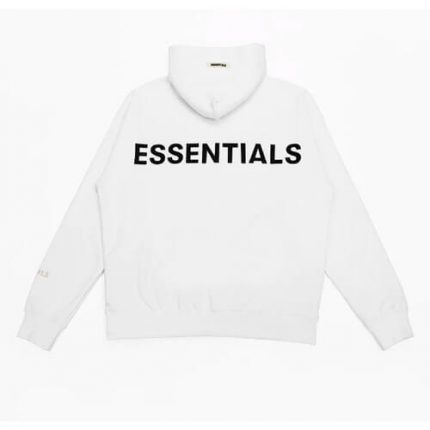 essentials pullover white hoodie