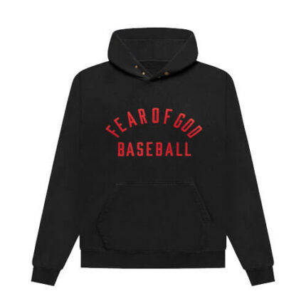 Fear of God Vintage Black Hoodie Red Black